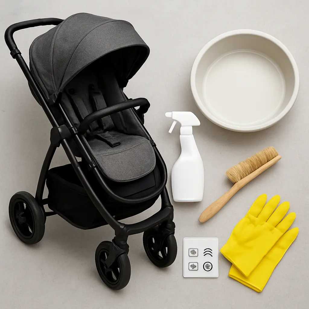 3 in 1 kinderwagen reinigen: materialen en wasvoorschriften