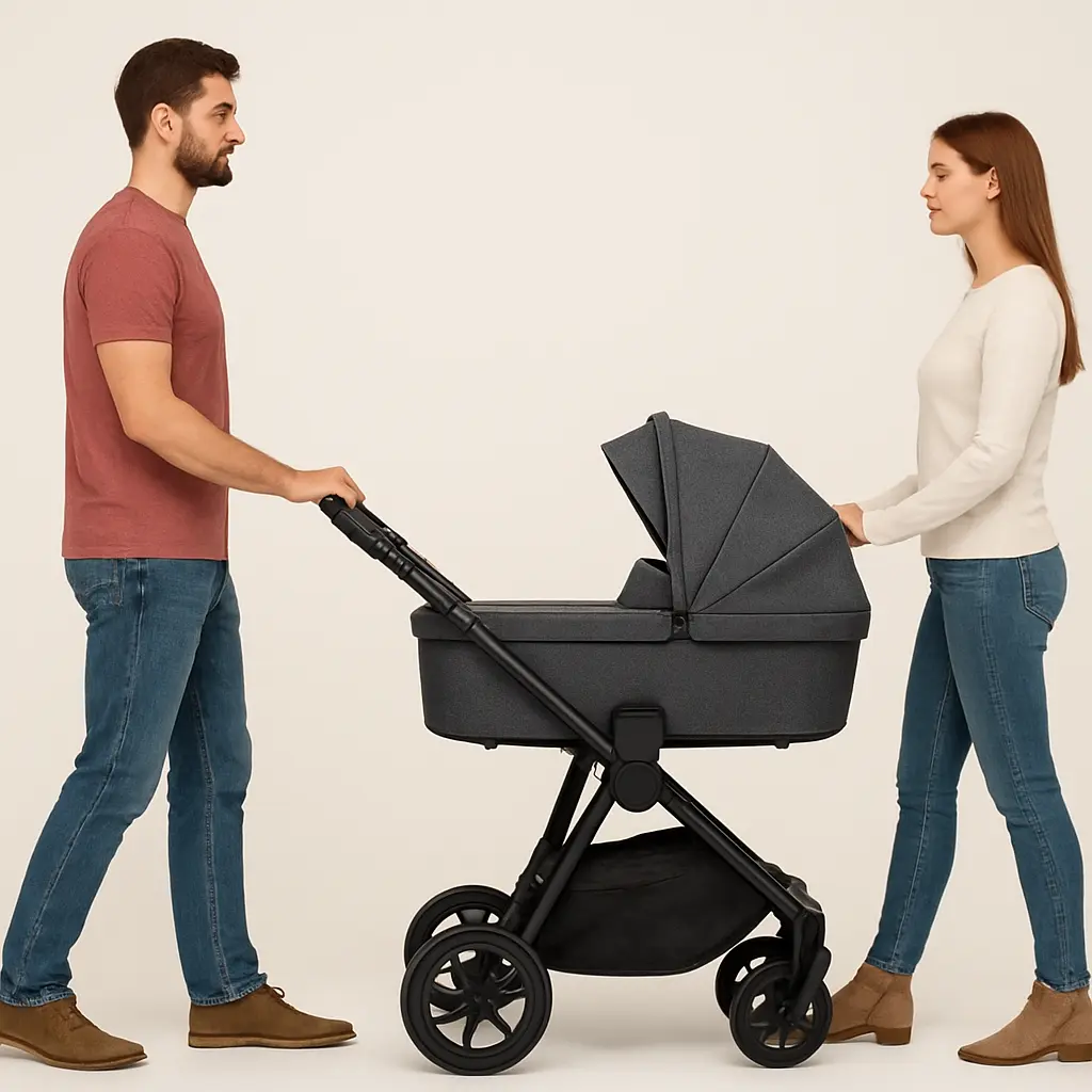 3 in 1 kinderwagen voor lange ouders: handvatlengte vergeleken